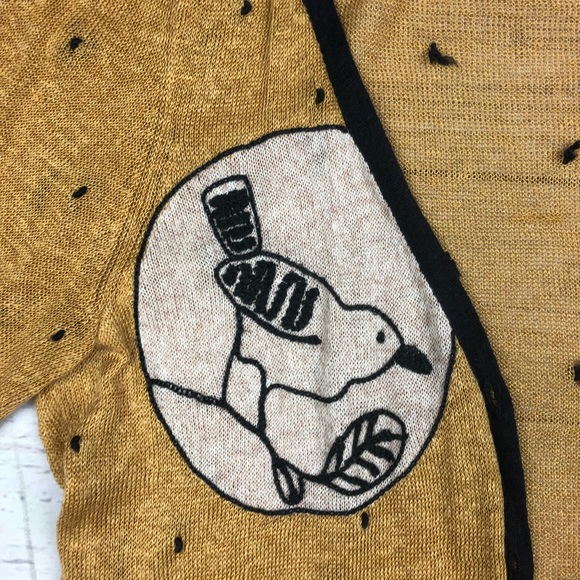 Anthropologie Knitted & Knotted Bird Cardigan - Picture 3 of 6